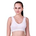 ALIVE Cotton Blend Full Coverage Non-Padded Sports Bra for Women and Girls
