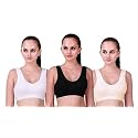 ALIVE Cotton Blend Full Coverage Non-Padded Sports Bra for Women and Girls