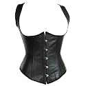 Alivila.Y Fashion Corset Womens Faux Leather Steampunk Corsets Victorian Bustier Top
