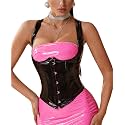 Alivila.Y Fashion Corset Womens Faux Leather Steampunk Corsets Victorian Bustier Top