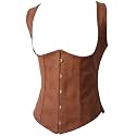 Alivila.Y Fashion Corset Womens Faux Leather Steampunk Corsets Victorian Bustier Top