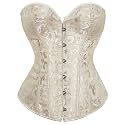 Alivila.Y Fashion Womens Vintage Floral Denim Overbust Corset Bustier Top