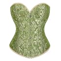Alivila.Y Fashion Womens Vintage Floral Denim Overbust Corset Bustier Top