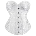 Alivila.Y Fashion Womens Vintage Floral Denim Overbust Corset Bustier Top