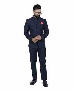aljaami jodhpuri bandhgala solid men suit