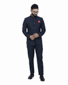 ALJAAMI jodhpuri bandhgala Solid Men Suit