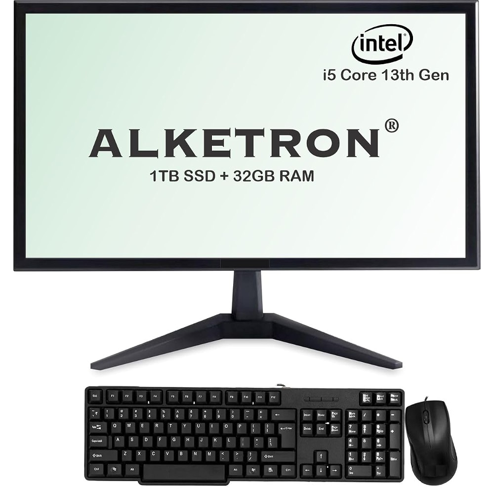 ALKETRON Portable Mini Desktop PC with 20 inch Display; WiFi ...