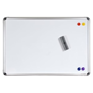 alkosign astra chrome plus magnetic resin white board 3 x 10 ft