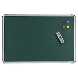 alkosign astra chrome plus series magnetic green chalk boards 5 x 3 ft