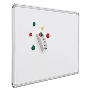 alkosign astra chrome super boards with magnetic and ceramic surface 15ft x 3ft  white marker board  writing board  dry erase  for school college officestudy room medium
