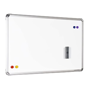 alkosign astra chrome super magnetic ceramic white board 2 x 4 ft