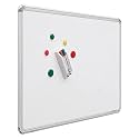 ALKOSIGN Astra Chrome Super Boards with Magnetic and Ceramic Surface (3FT x 8FT | White Marker Board) | Writing Board | Dry Erase | for School, College, Office,Study Room (Large)