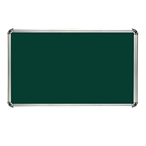 alkosign astra chrome non-magnetic green chalk board with melamine surface 2ft x 6ft  green boards  chalk boards  non-magnetic  for school study room community centre etc large