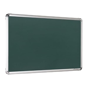 alkosign astra chrome non-magnetic green chalk board 10 x 3 feet