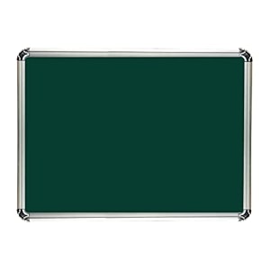 alkosign astra chrome non-magnetic green chalk board 3 x 2 feet