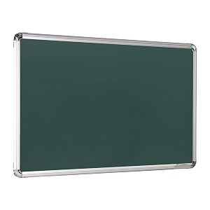 alkosign astra chrome non-magnetic green chalk board 15 x 1 feet