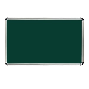 alkosign astra chrome non-magnetic green chalk board with melamine surface 2ft x 5ft  green boards  chalk boards  non-magnetic  for school study room community centre etc large