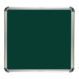 alkosign astra chrome non-magnetic green chalk board 2 x 2 feet