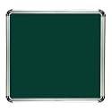 ALKOSIGN Astra Chrome Non-Magnetic Green Chalk Board (2 x 2 Feet)