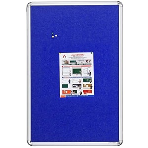 alkosign astra felt noticebulletin board portrait blue 15 x 1 feet
