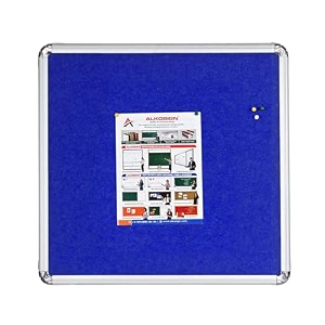 alkosign astra felt noticebulletin board portrait blue 4 x 4 feet