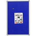 ALKOSIGN Astra Felt Notice/Bulletin Board Portrait Blue (6 x 2 Feet)
