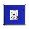 ALKOSIGN Astra Felt Notice/Bulletin Board Portrait Blue (4 x 4 Feet)