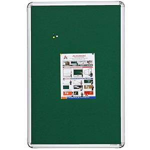 alkosign astra felt noticebulletin board portrait green 6 x 2 feet
