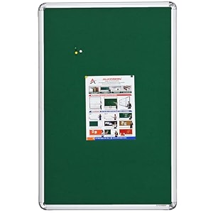 alkosign astra felt noticebulletin board portrait green 8 x 3 feet