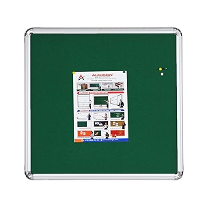 alkosign astra felt noticebulletin board portrait green 4 x 4 feet