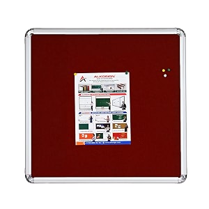 alkosign astra felt noticebulletin board portrait maroon 2 x 2 feet