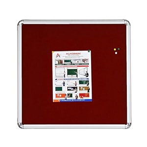 alkosign astra felt noticebulletin board portrait maroon 4 x 4 feet