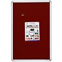 ALKOSIGN Astra Felt Notice/Bulletin Board Portrait Maroon (8 x 4 Feet)