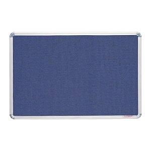 alkosign astra mini checks fabric notice board blue 3 x 5 feet medium