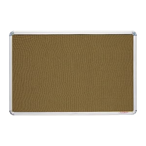 alkosign astra mini checks fabric notice board beige 2 x 6 feet medium