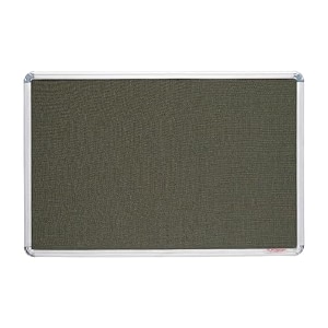 alkosign astra mini checks fabric notice board grey 3 x 6 feet medium
