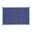 ALKOSIGN Astra Mini Checks Fabric Notice Board Blue (4 x 8 Feet) Large