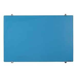 alkosign magnetic blue glass board with 6 strong magnets -2 x 15 ft