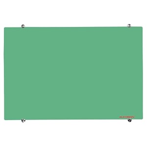 alkosign magnetic mint green glass board with 6 strong magnets -2 x 3 ft