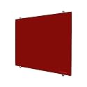 ALKOSIGN Magnetic Red Glass Board with 6 Strong Magnets -(2 x 3 ft)