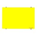 ALKOSIGN Magnetic Yellow Glass Board with 6 Strong Magnets -(4 x 3 ft)