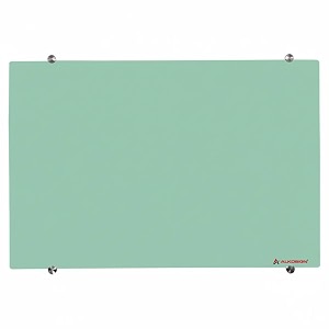 alkosign non-magnetic mint green glass board -3 x 2 ft