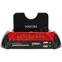All in 1 HDD Docking,2.5''/3.5'' SATA Multi-Function HDD Docking Station SATA Hard Disk Base USB HUB Reader (HDD-DCS-001)