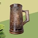 Wooden Drinking Beer Mug for Home-Bar/Café/Pubs/Party (6 Inch, 500 mL, Mango-Wood)