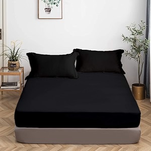 All Around Brushed Microfiber Queen Fitted Sheet