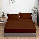 All Around Brushed Microfiber Queen Fitted Sheet
