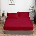 All Around Brushed Microfiber Queen Fitted Sheet