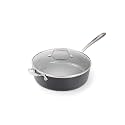 All-Clad HA1 Ceramic Nonstick 6 Qt. Sauté Pan with Lid, Induction Ready