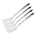 All-Clad Specialty Stainless Steel Kitchen Gadgets Turner Kitchen Tools, Kitchen_Hacks Silver (Pack of 4)