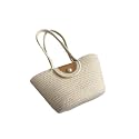 All the Cultures Fabricating India Handmade Small Dry grass Natural Cane Chic Dry Grass bag/handbag from Manipur/carry tote bag Sling Bags/Tote (Large, BG-4)